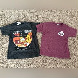 Set of 2 Toddler Halloween/Fall T Shirts- 2T